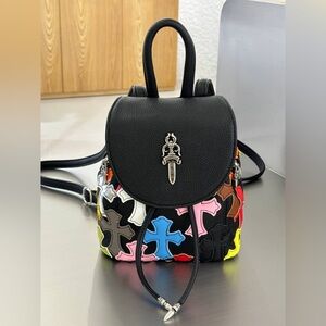 Custom Made Cross Stitch Mini Backpack